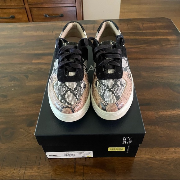 Naturalizer Shoes - Naturalizer Black Snake Print Sneakers